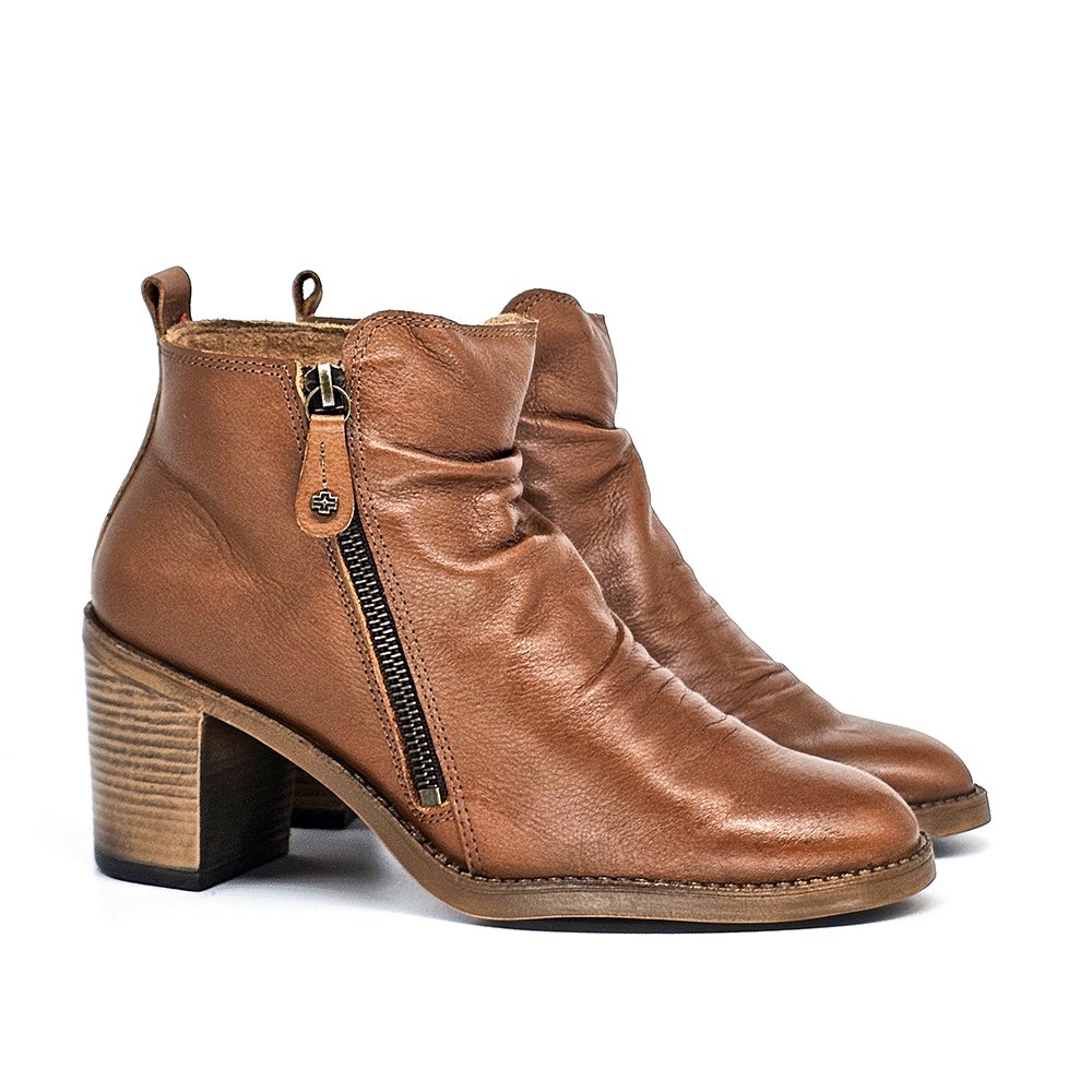 Bota Feminina JUD002 Couro Tan Marrom 2