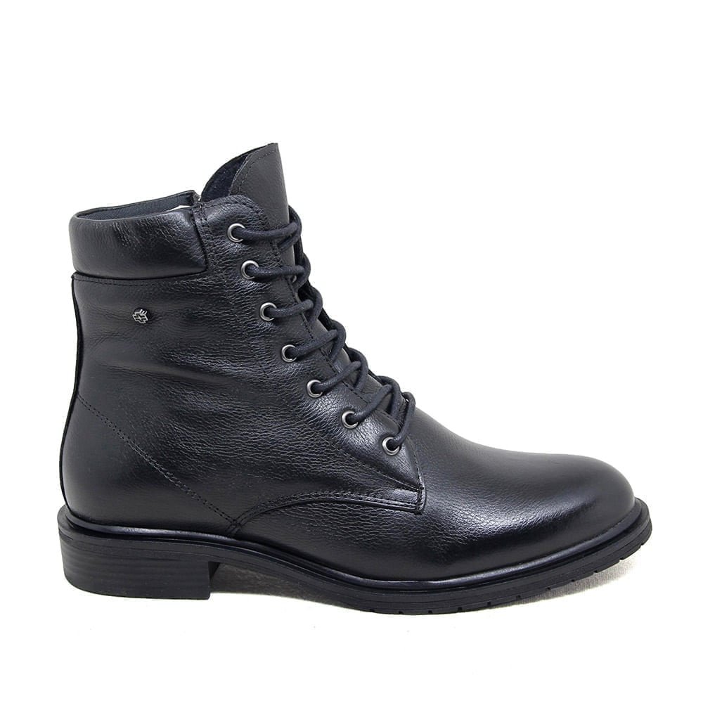 Bota Feminina DIA021 Couro Preto