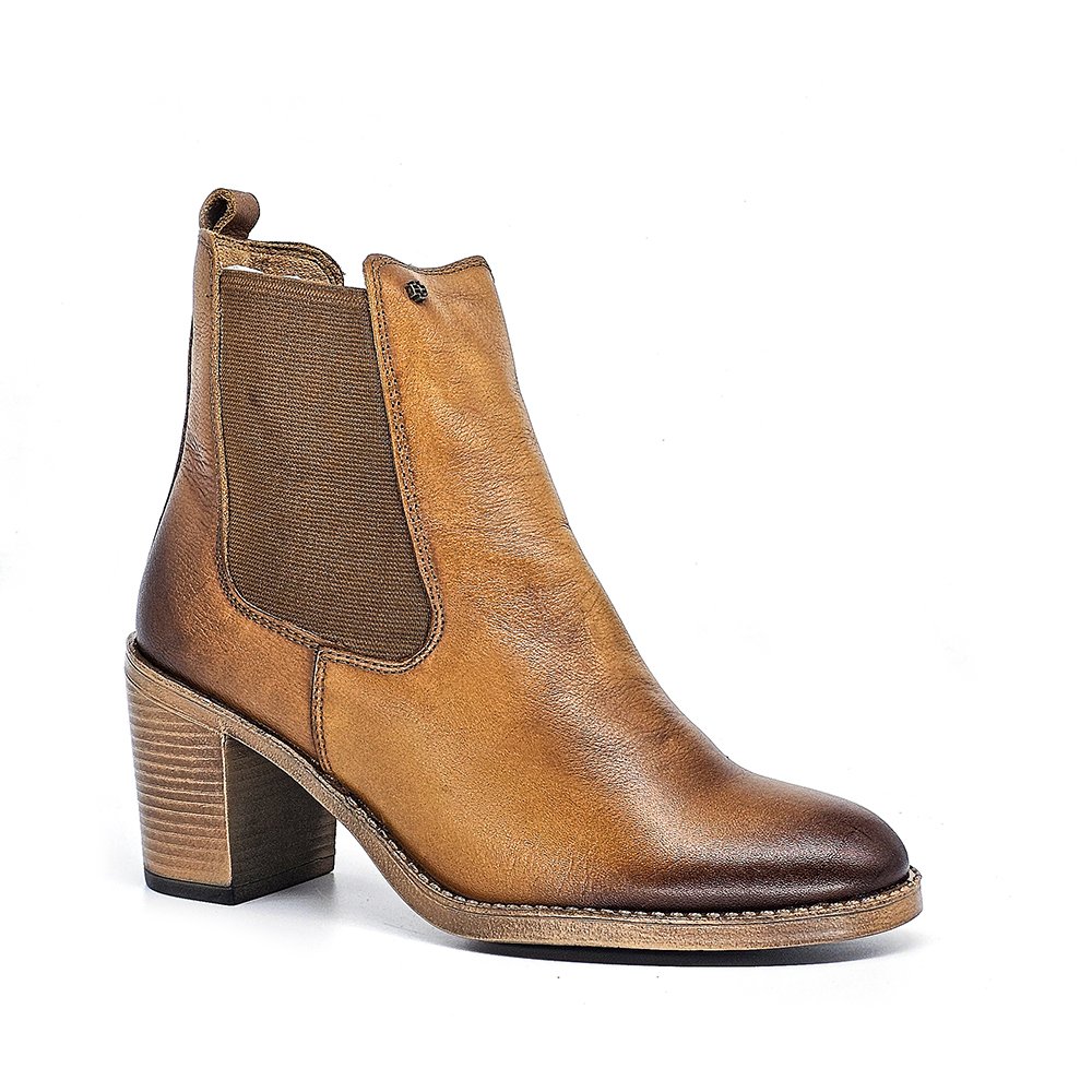 Bota Feminina JUD005 Couro Tan Ferrugem Marrom 2