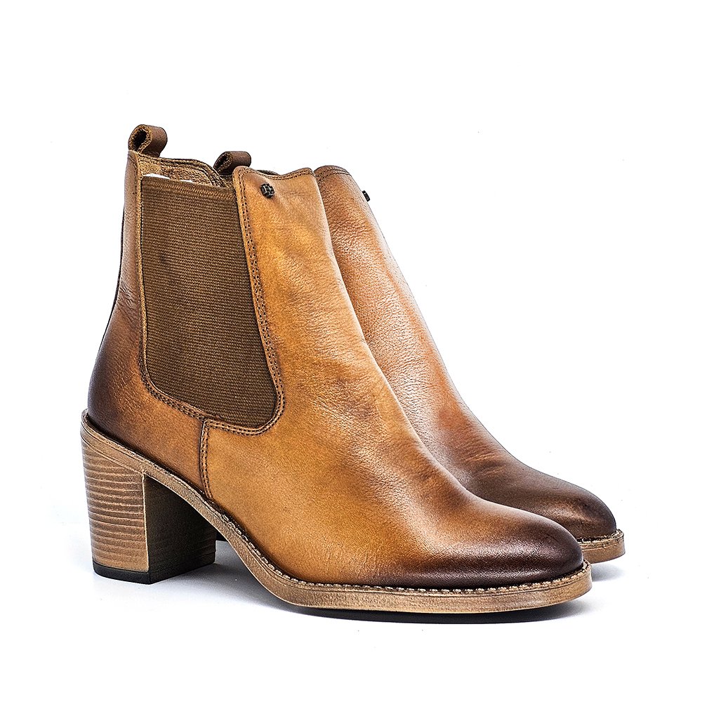 Bota Feminina JUD005 Couro Tan Ferrugem Marrom 3