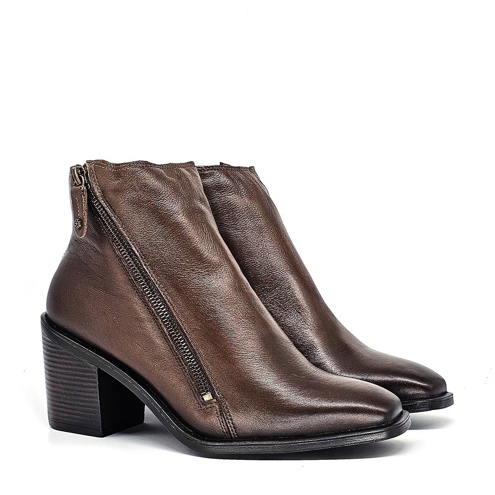 Bota Feminina KAR001 Couro Terracota Marrom 3
