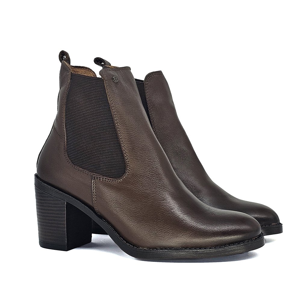 Bota Feminina JUD005 Couro Terracota Terracota 3