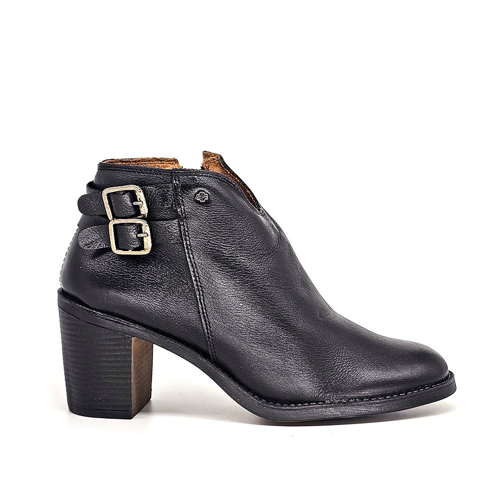 Bota Feminina JUD006 Couro Preto