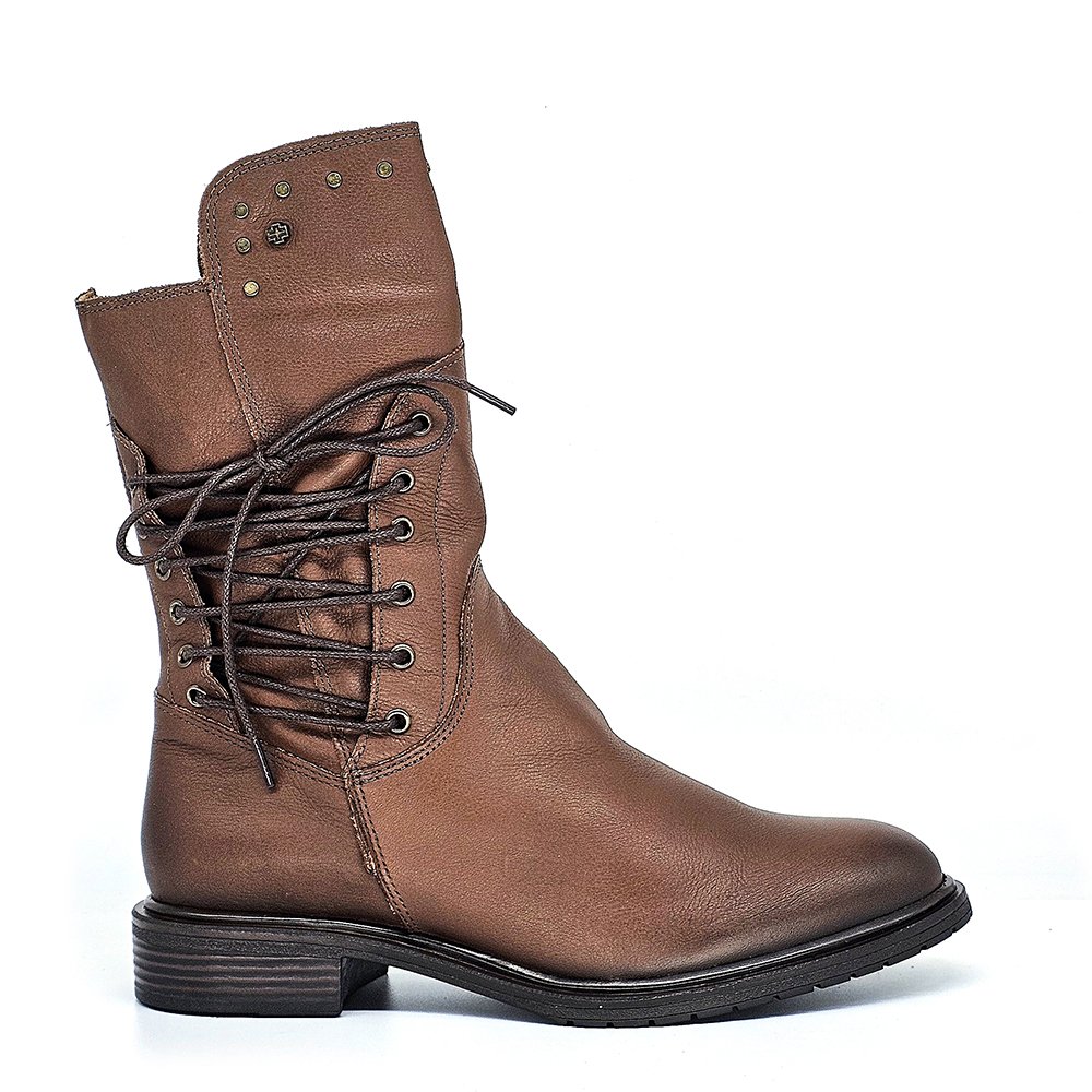 Bota Feminina DIA028 Couro Mogno