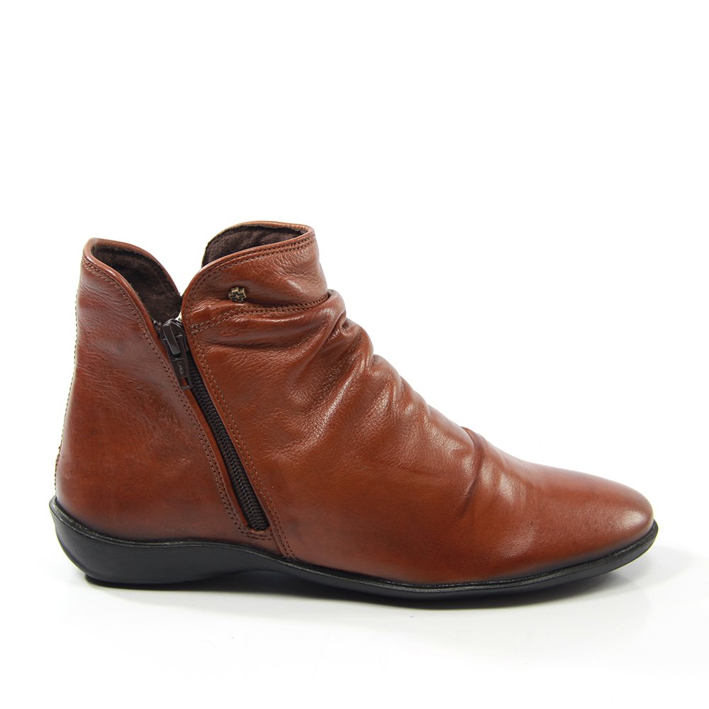 Bota Feminina ANG820E Couro Mogno