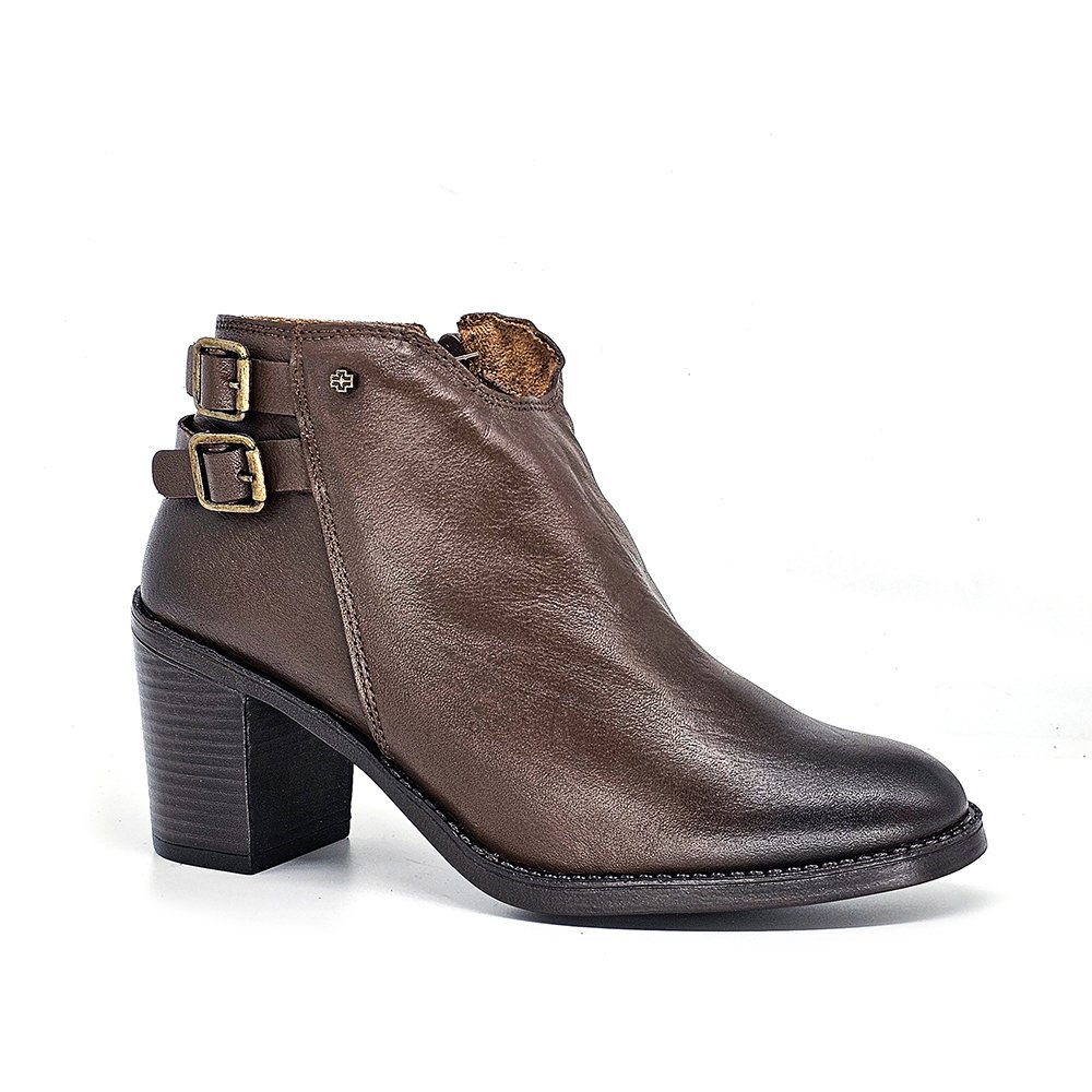 Bota Feminina JUD006 Couro Terracota Terracota 2