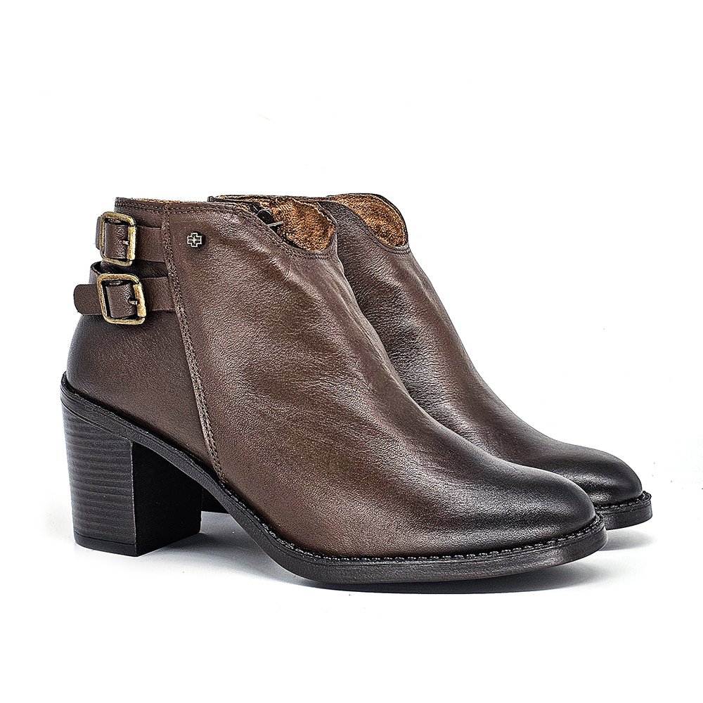 Bota Feminina JUD006 Couro Terracota Terracota 4