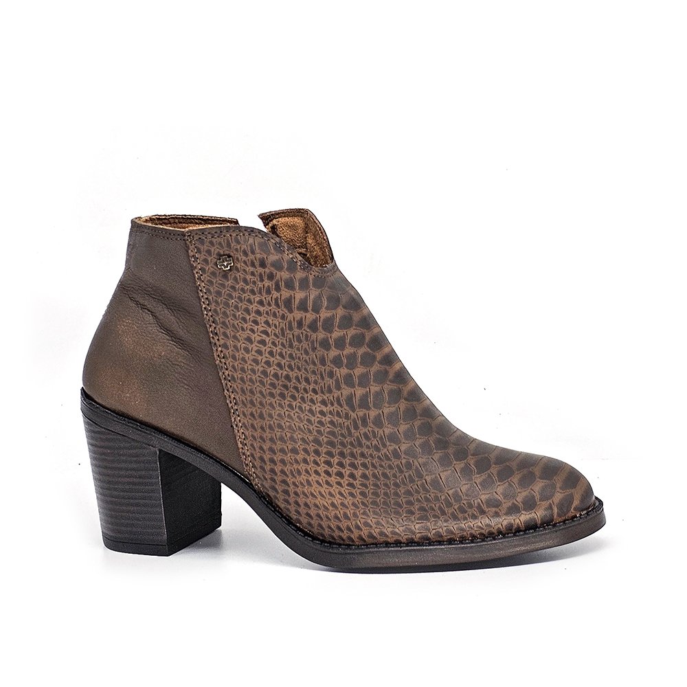 Bota Feminina ELO001V Couro Anac Cafe Terracota Velutto Cafe Marrom 2