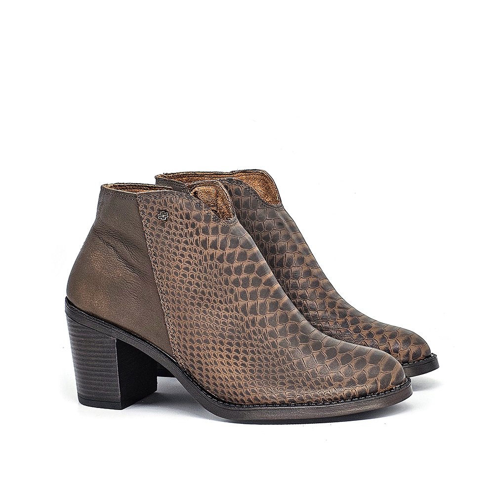 Bota Feminina ELO001V Couro Anac Cafe Terracota Velutto Cafe Marrom 4