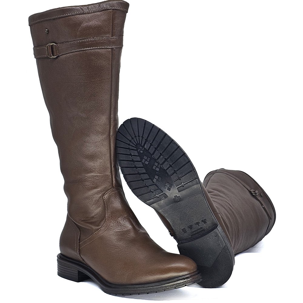 Bota Feminina DIA030 Couro Terracota Terracota 4