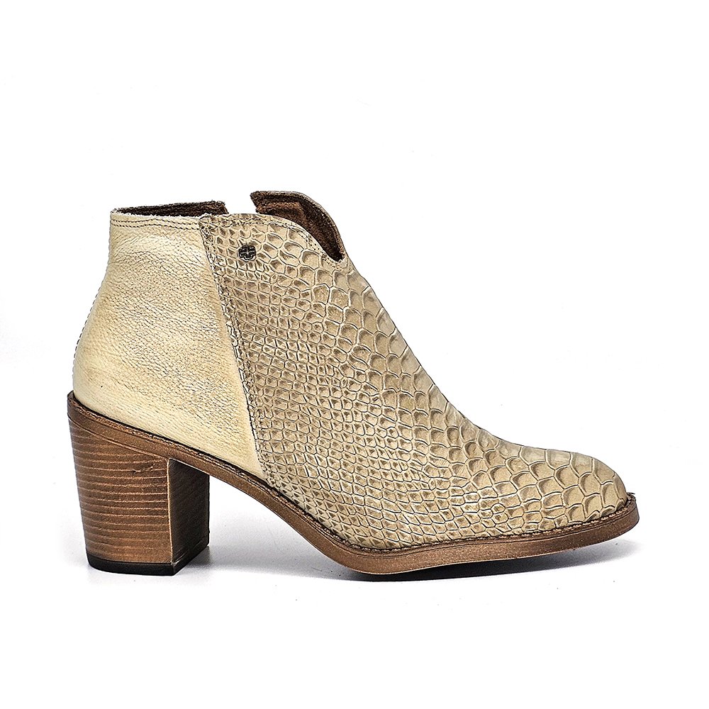 Bota Feminina ELO001V Couro Anac Off Velutto Amendoa