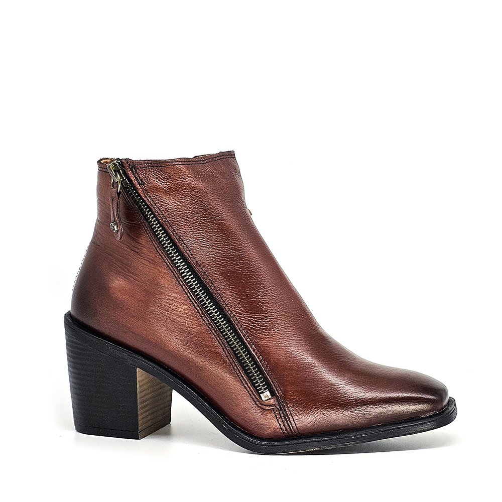 Bota Feminina KAR001 Couro Merlot Ferrugem Marrom 2