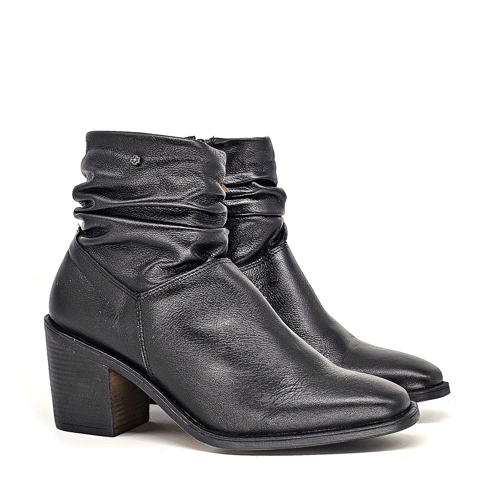 Bota Feminina KAR004 Couro Preto Preto 3