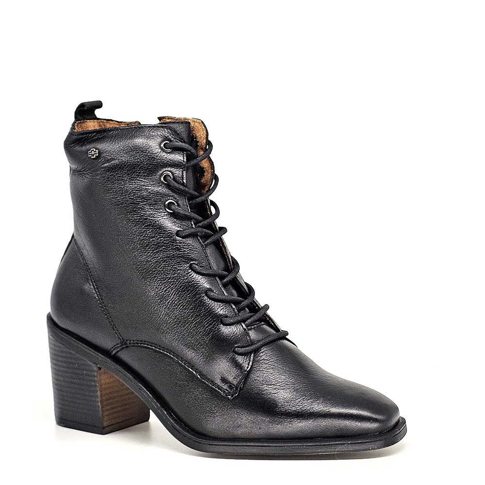 Bota Feminina KAR003 Couro Preto Preto 2