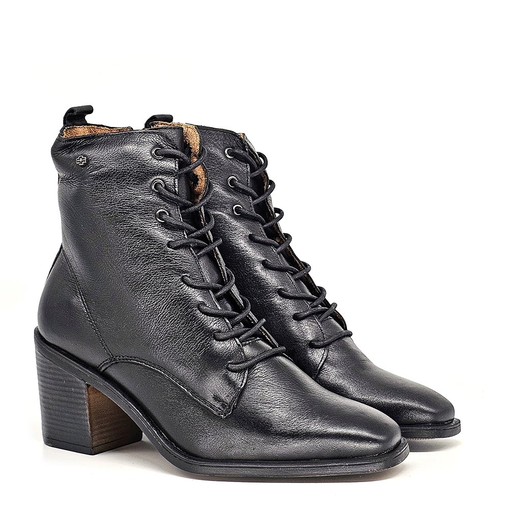 Bota Feminina KAR003 Couro Preto Preto 4