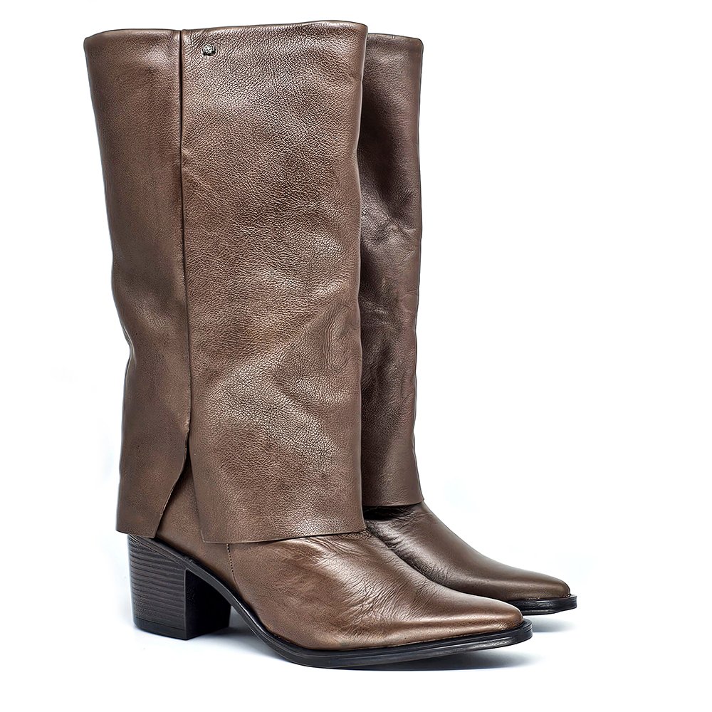 Bota Feminina LOR015 Couro Terracota Terracota 4