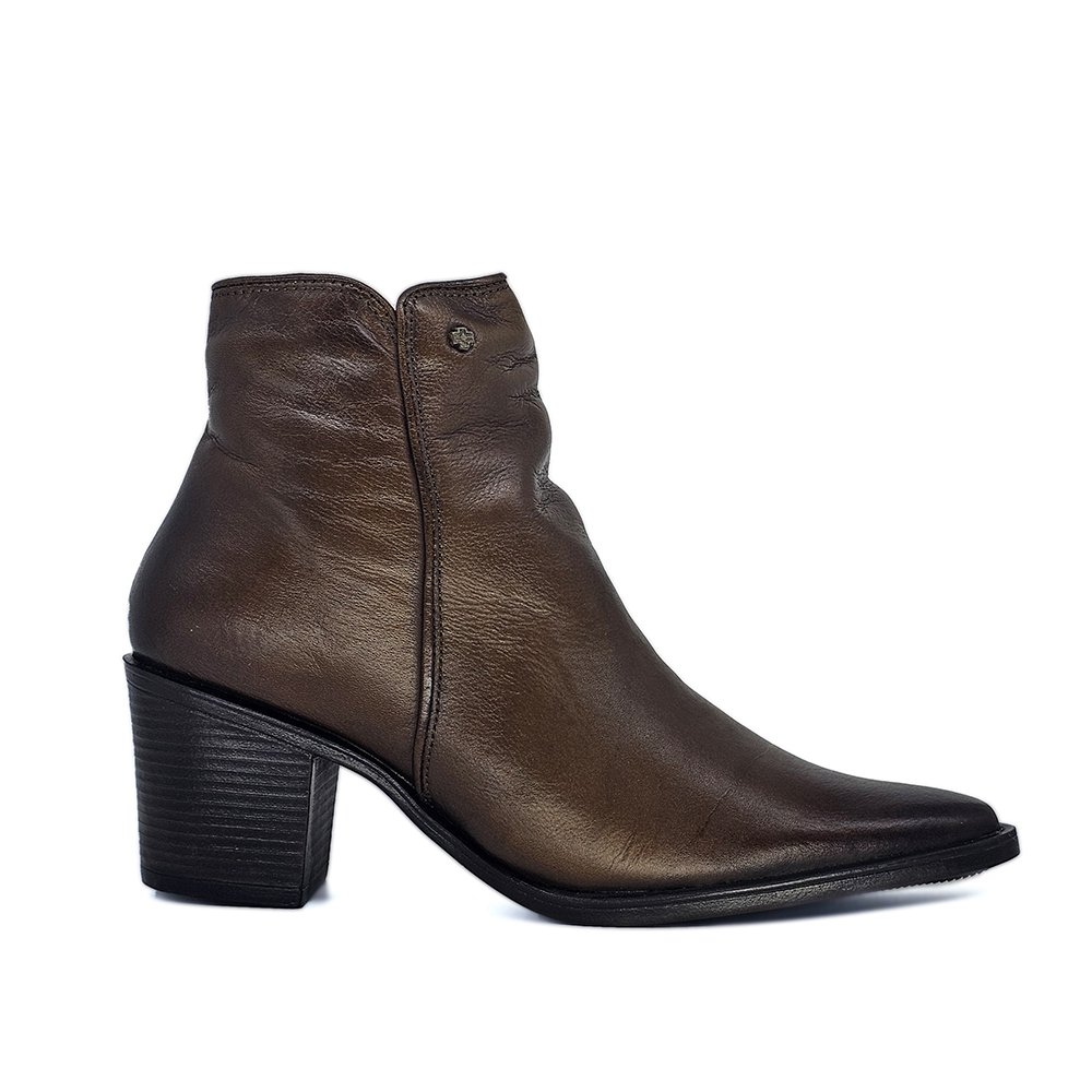 Bota Feminina LOR011 Couro Terracota Ferrugem