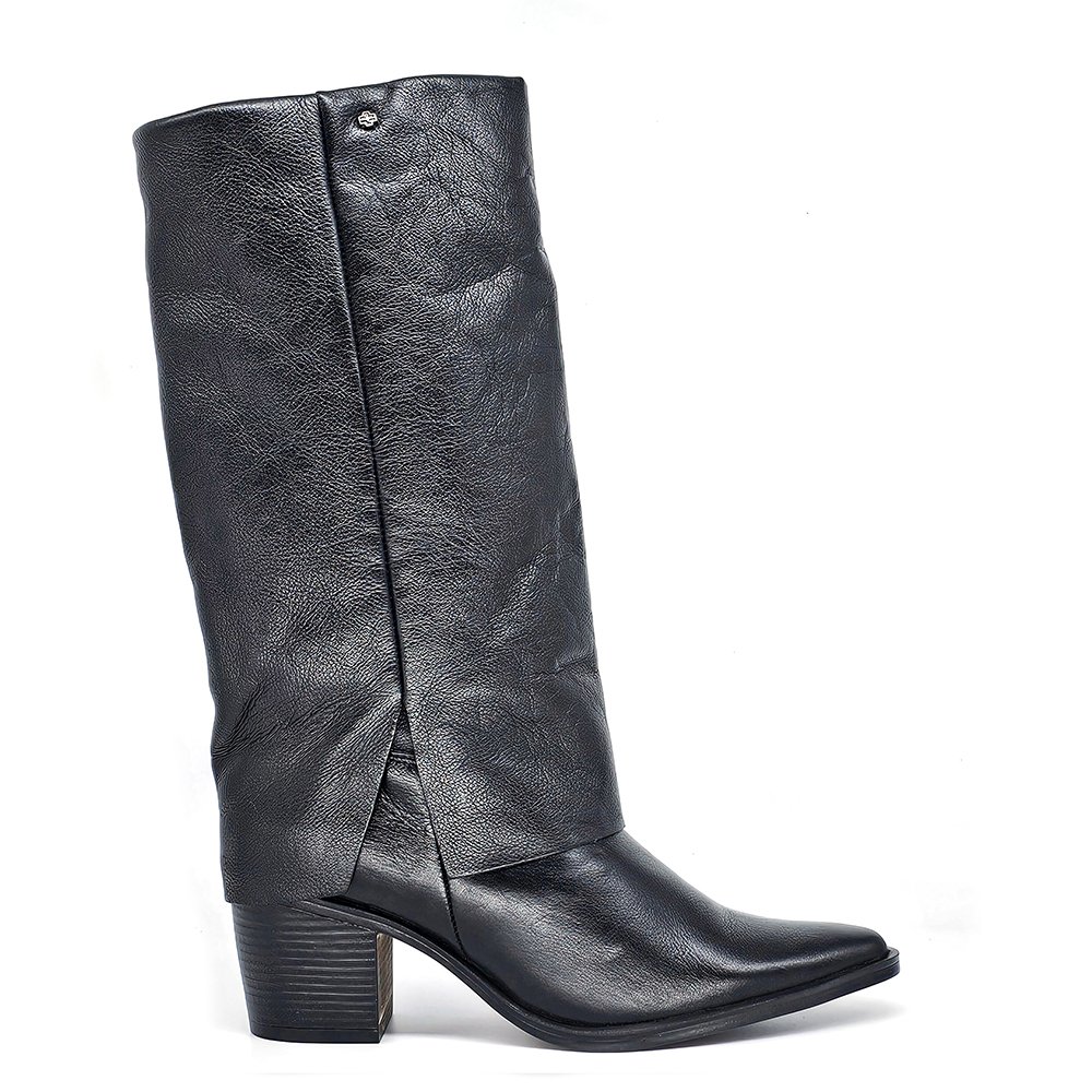 Bota Feminina LOR015 Couro Preto