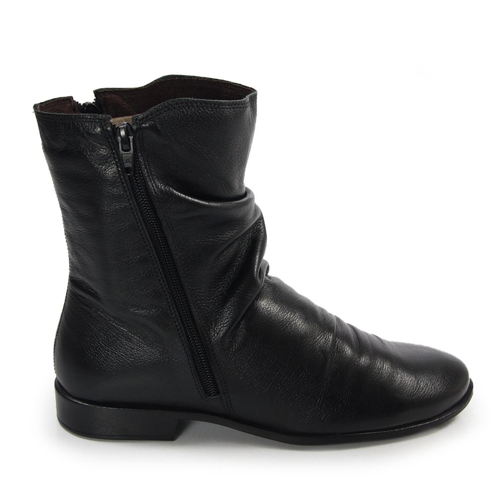 Bota Feminina LUN004 Couro Preto
