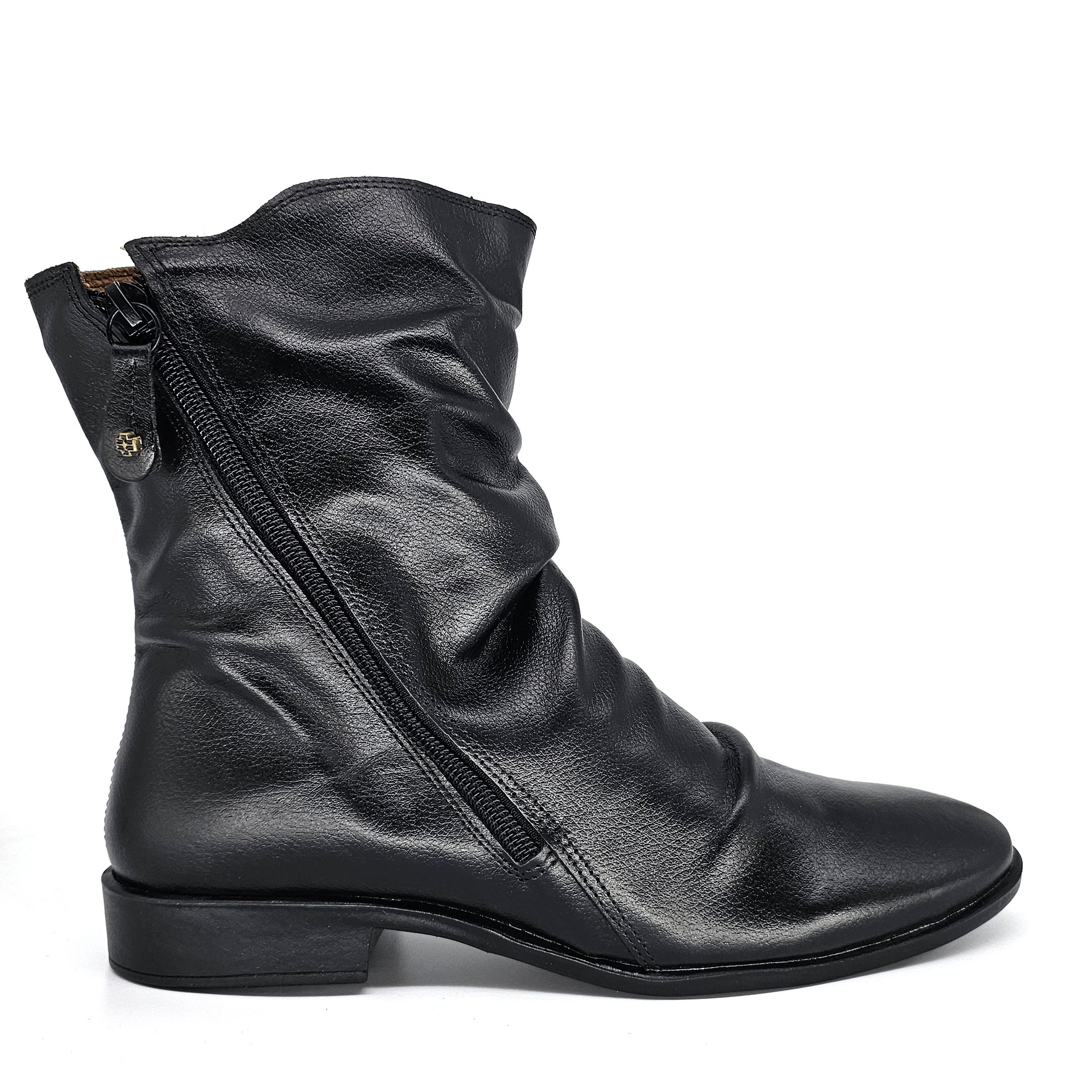 Bota Feminina LUN004E Couro Preto