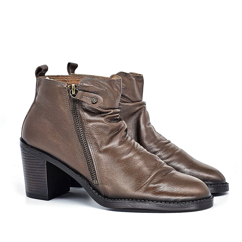 Bota Feminina JUD002 Couro Terracota Terracota 4