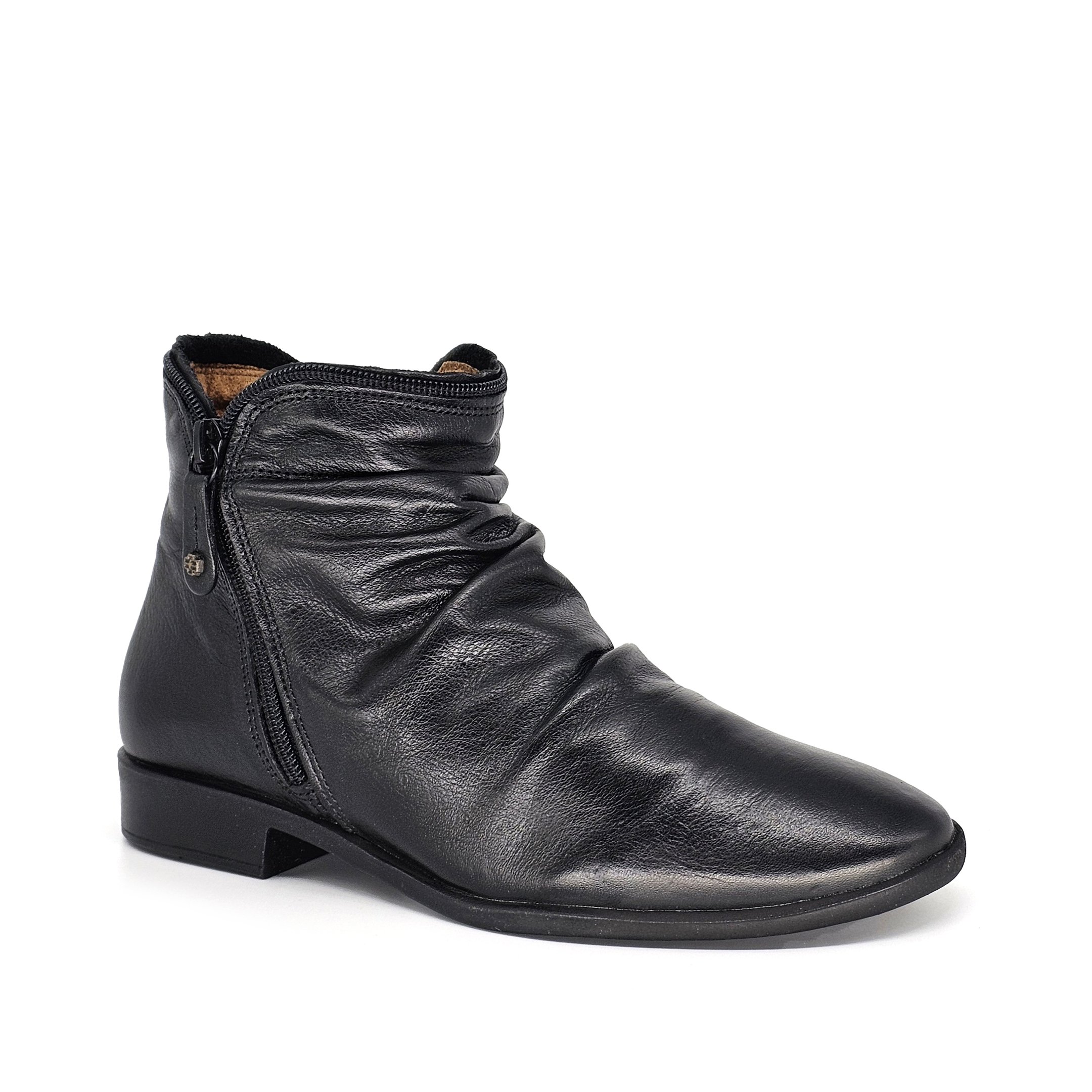 Bota Feminina LUN611E Couro Preto Preto 3
