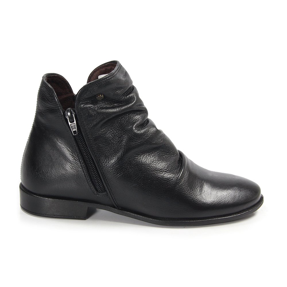 Bota Feminina LUN679E Couro Preto