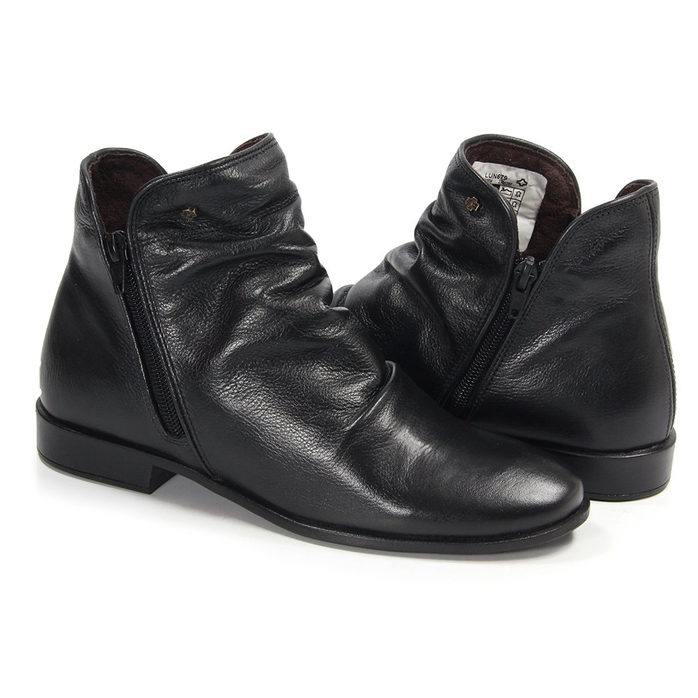 Bota Feminina LUN679E Couro Preto