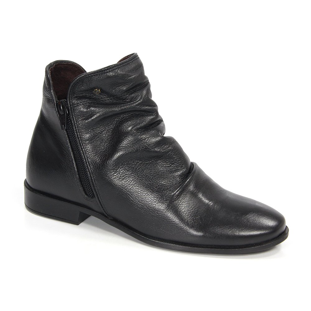 Bota Feminina LUN679E Couro Preto Preto 2