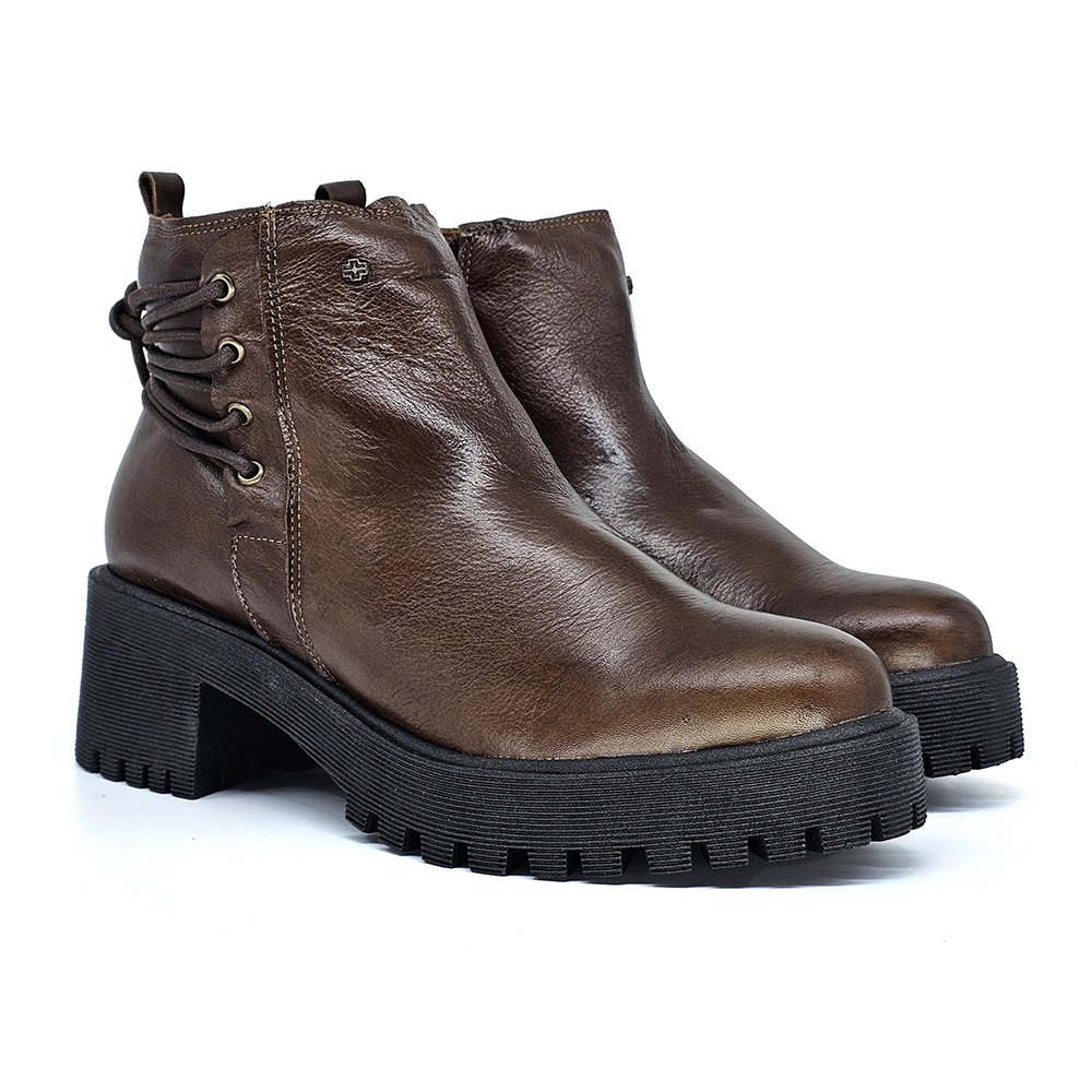 Bota Feminina MUN031E Couro Vita Terracota Terracota 3