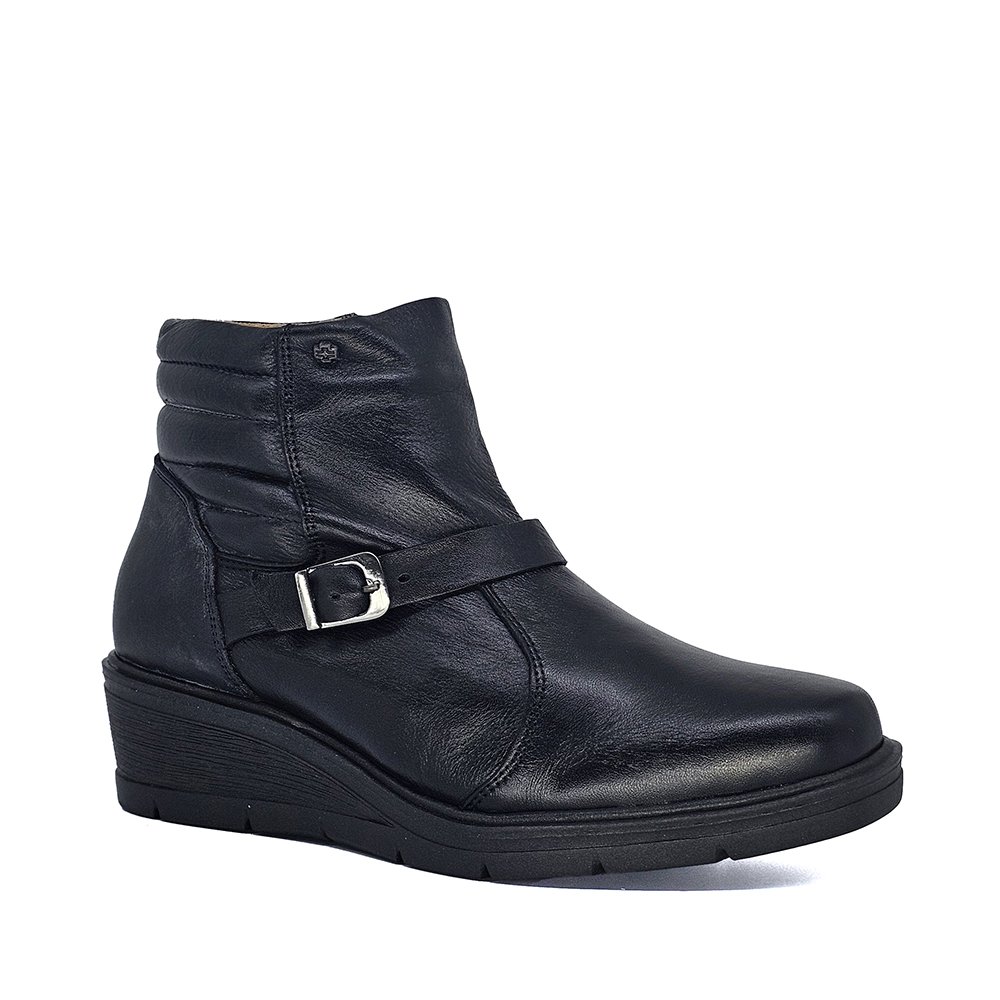 Bota Feminina NIC041 Couro Preto Preto 3