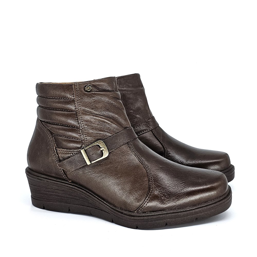 Bota Feminina NIC041 Couro Terracota Terracota 4
