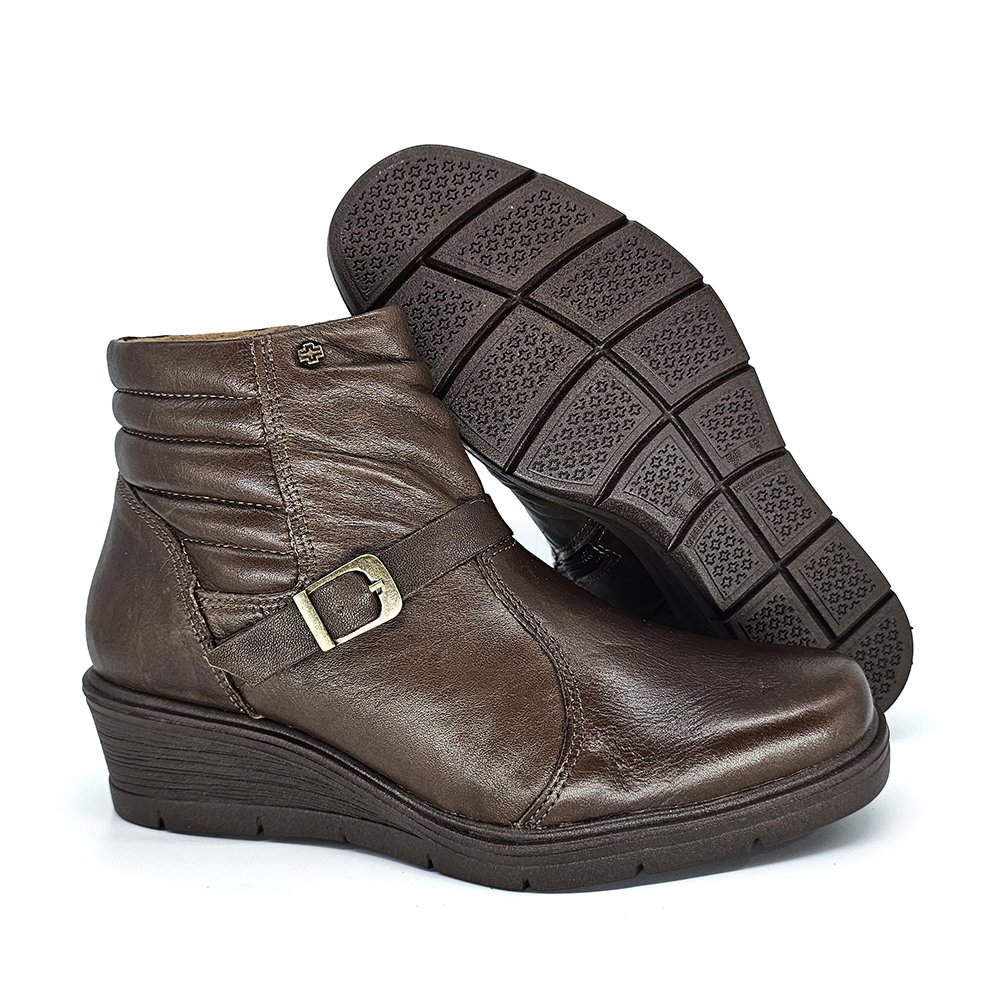 Bota Feminina NIC041 Couro Terracota Terracota 2