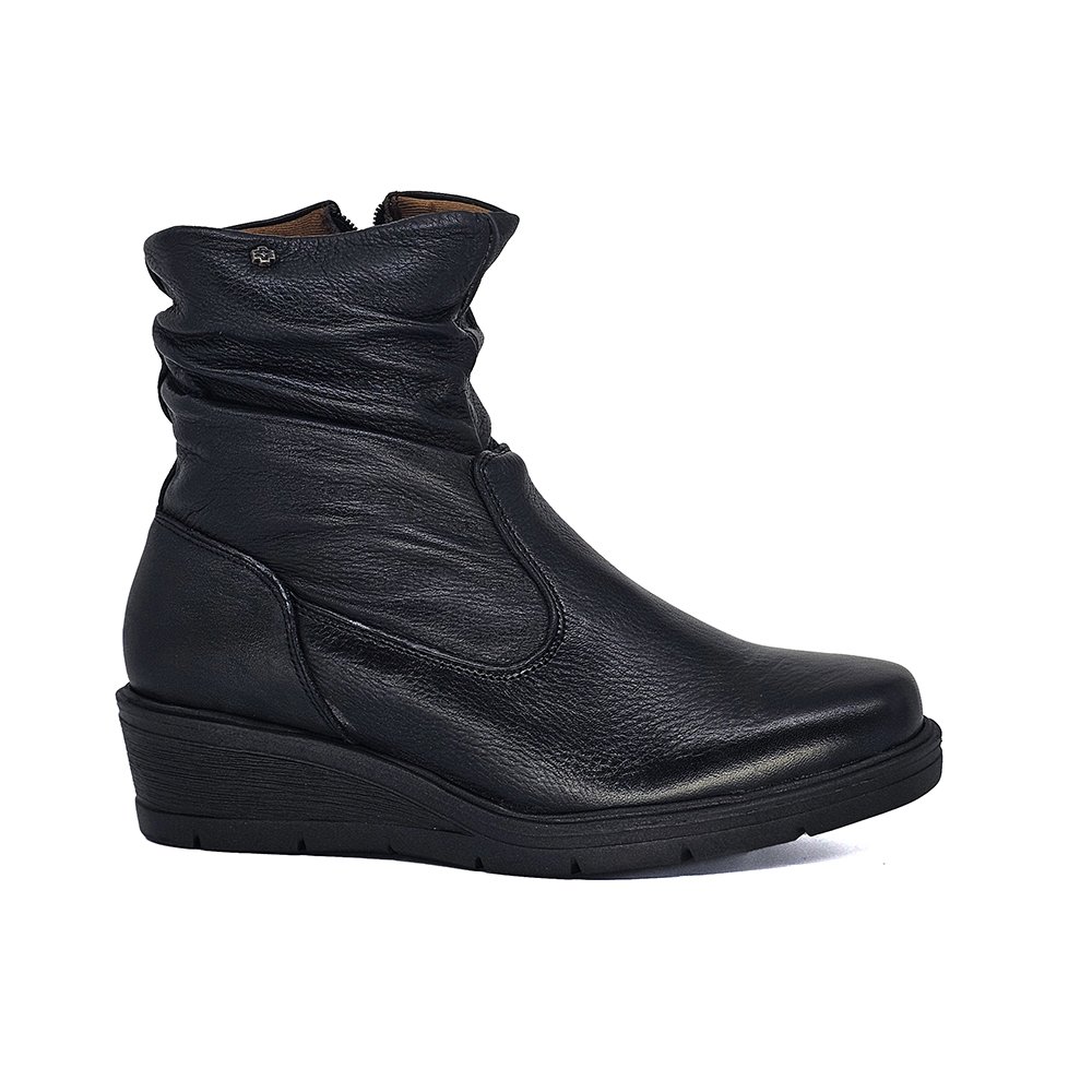 Bota Feminina NIC002 Couro Preto