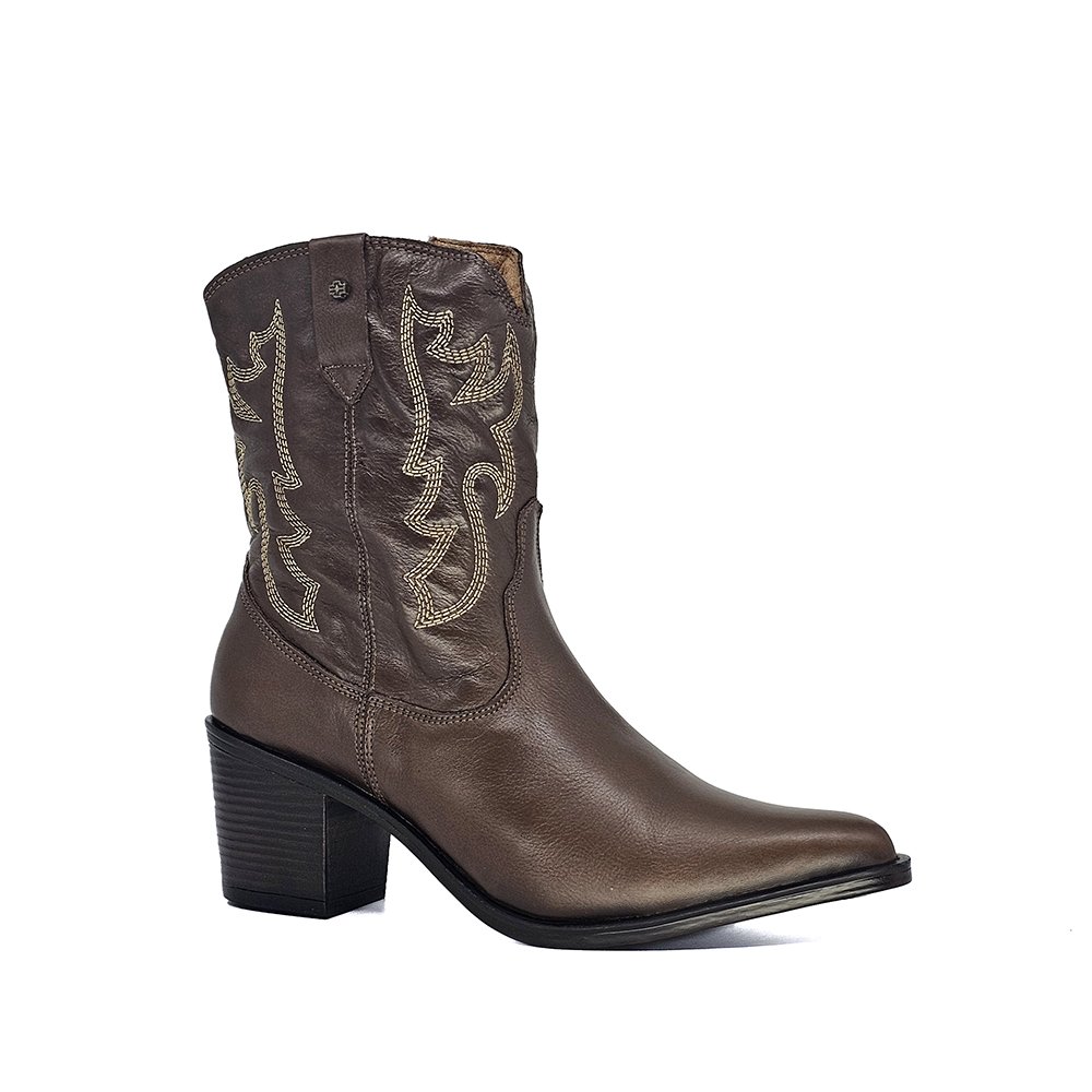 Bota Feminina NWE007 Couro Terracota Terracota 2