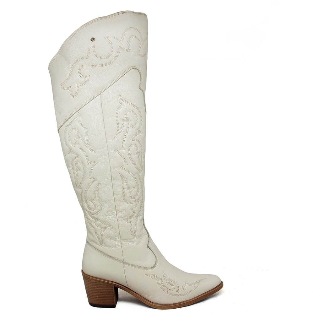 Bota Feminina NAS006 Couro Cristal