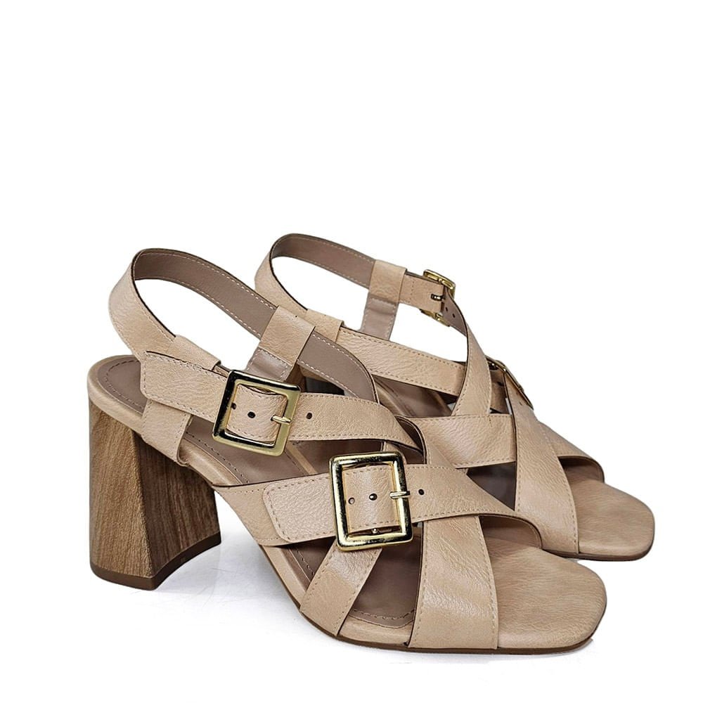 Sandália Feminina HLN188 Clean Bege 4