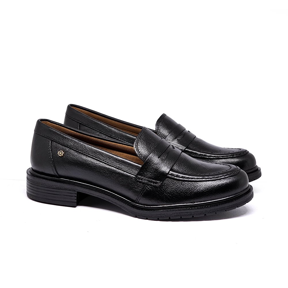 Sapato Feminino KAT053 Couro Preto Lustro Preto 4