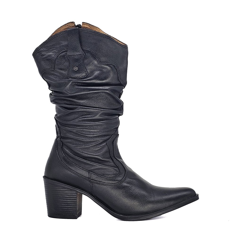 Bota Feminina NWE026 Couro Preto