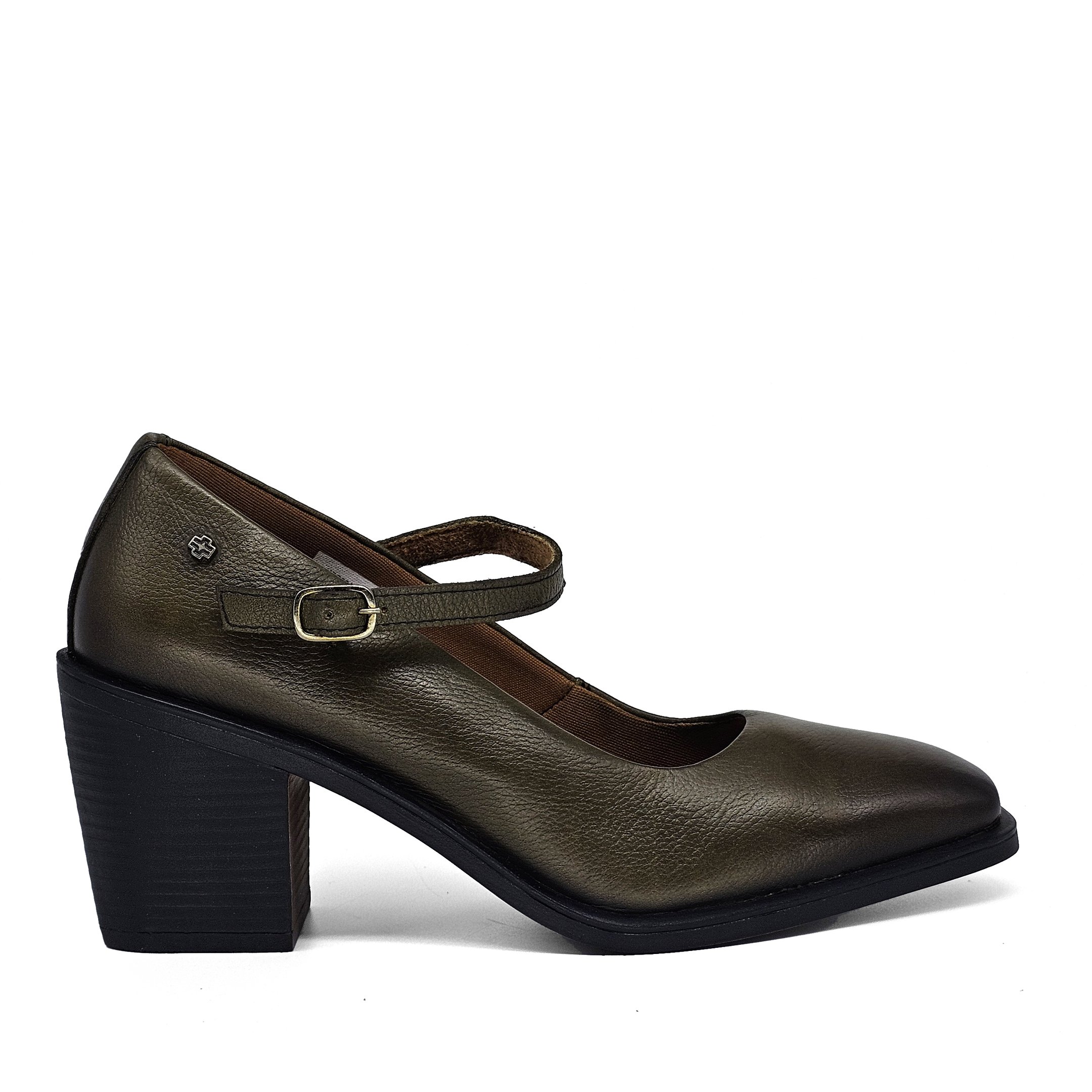 Sapato Feminino KSS001 Couro Militar Ferrugem