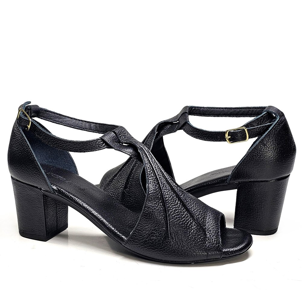 Sandália Feminina SVN1609 Preto Preto 3