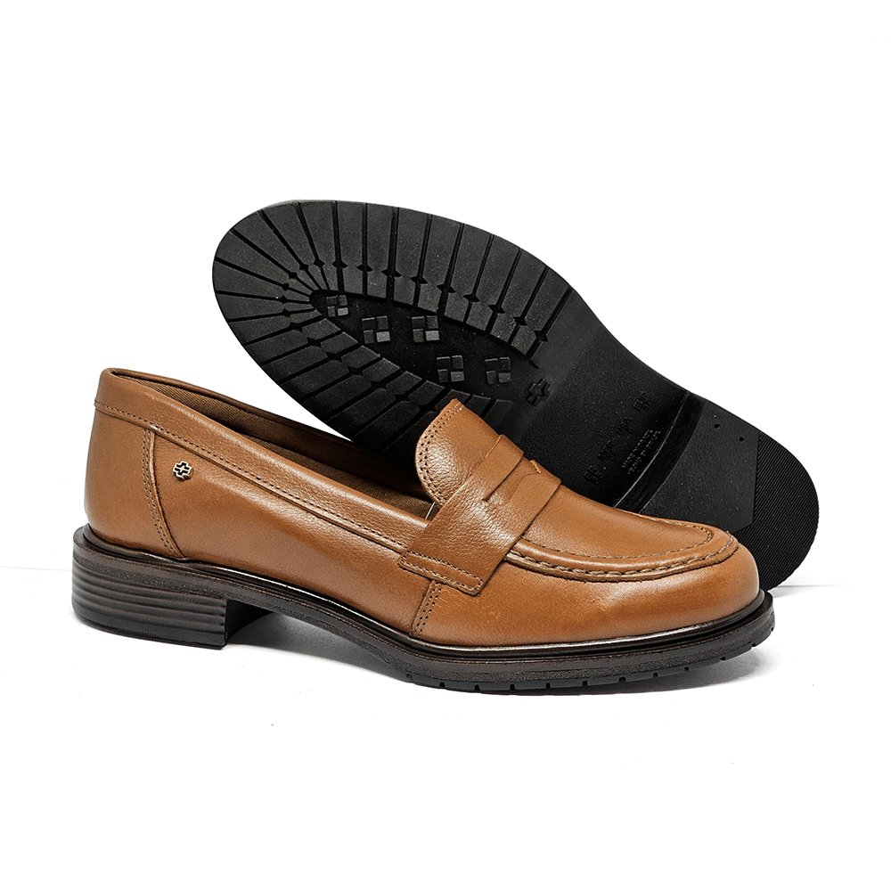 Sapato Feminino KAT053 Couro Tan Burned Marrom 3