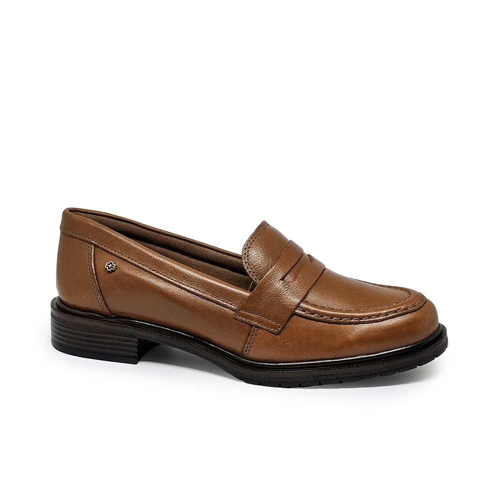 Sapato Feminino KAT053 Couro Tan Burned Marrom 4