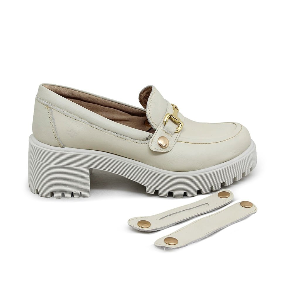 Sapato Feminino MUN023 Couro Cristal