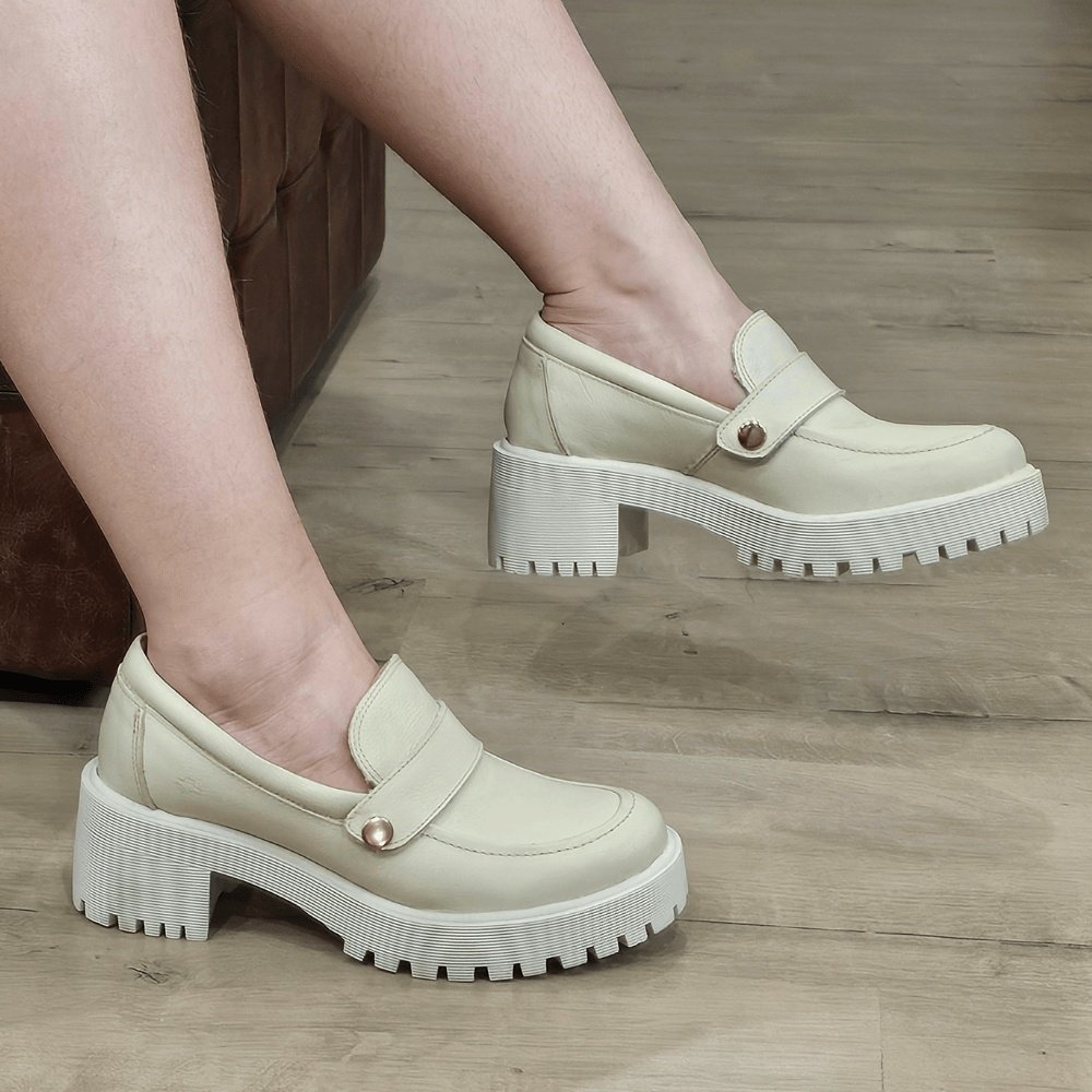 Sapato Feminino MUN023 Couro Cristal Branco 2