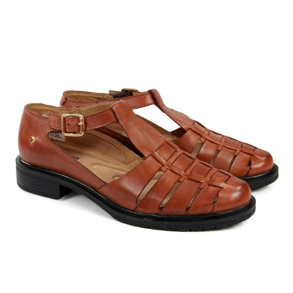 Sapato Feminino KAT052 Couro Pinhao Marrom 3