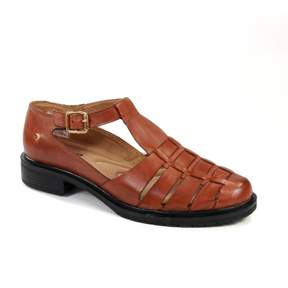 Sapato Feminino KAT052 Couro Pinhao Marrom 4