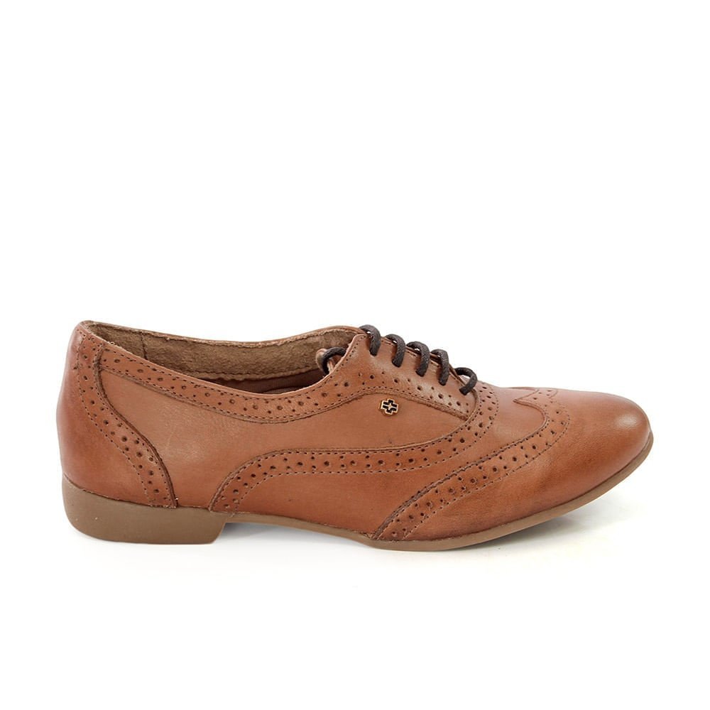 Sapato Feminino TRO1118 Couro Tan Burned