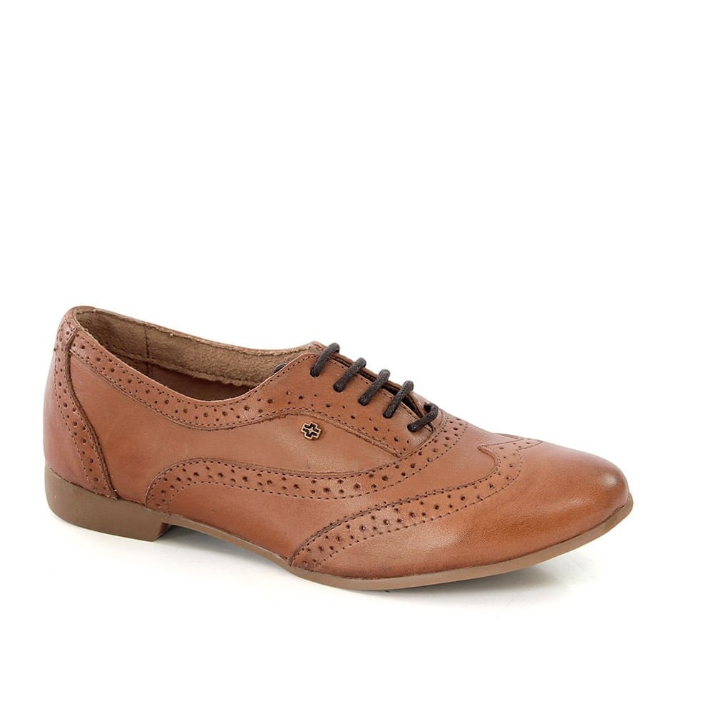 Sapato Feminino TRO1118 Couro Tan Burned Marrom 3