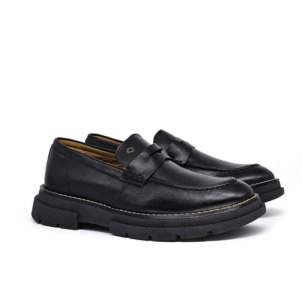 Sapato Masculino OSL001FC Couro Preto Preto 3